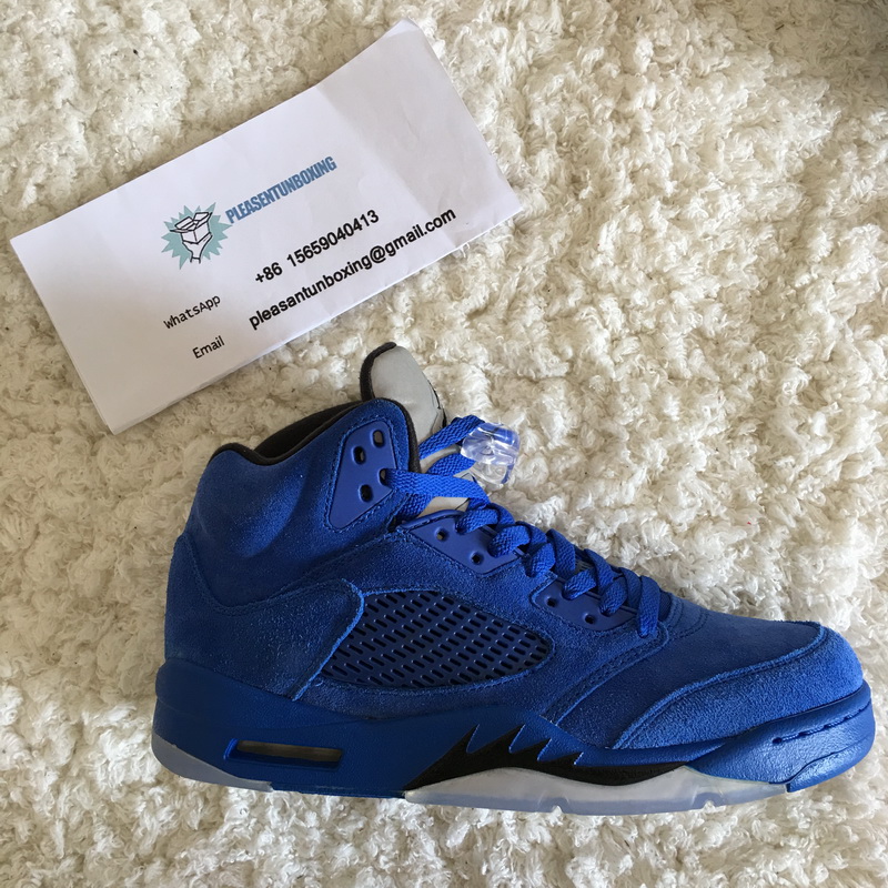 Authentic Air Jordan 5 “Blue Suede”